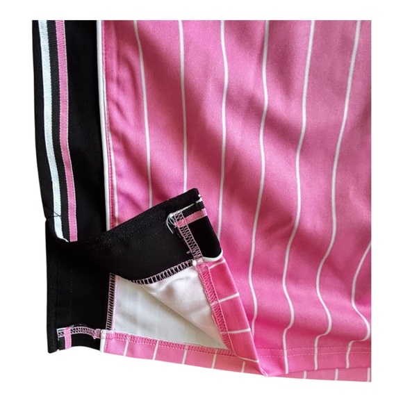 Von Dutch Pink Striped Tank baseball style dress - size small - Picture 4 of 5